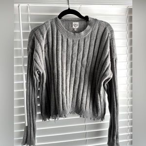 Ribbed cropped sweater